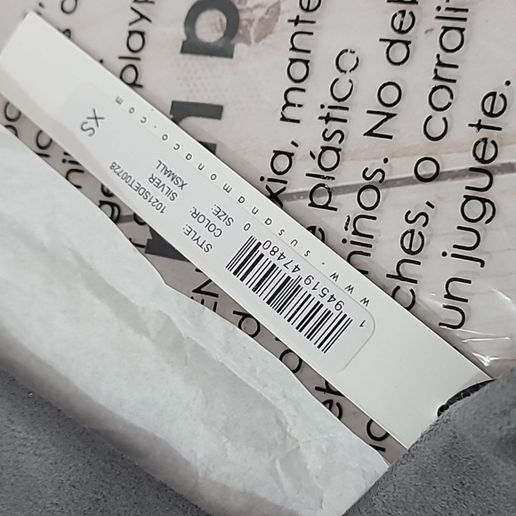 Susana Monaco wide strap crop top silver gray suede tank size XS NEW NWT - Picture 6 of 6